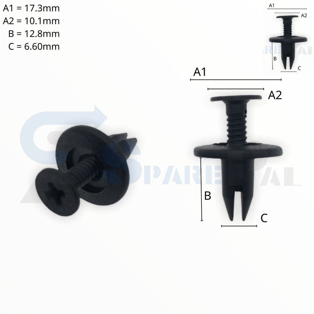 SPAREPAL FASTENER CLIP 推進式定位扣 SPL-10978