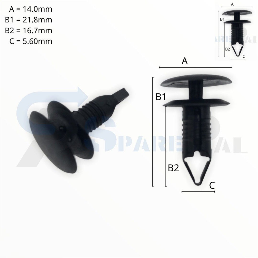 SPAREPAL FASTENER CLIP 推進式定位扣 SPL-10942