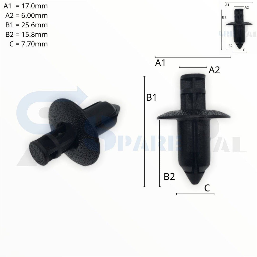 SPAREPAL FASTENER CLIP 推進式定位扣 SPL-10998