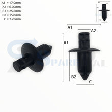 将图片加载到图库查看器，SPAREPAL FASTENER CLIP 推進式定位扣 SPL-10998