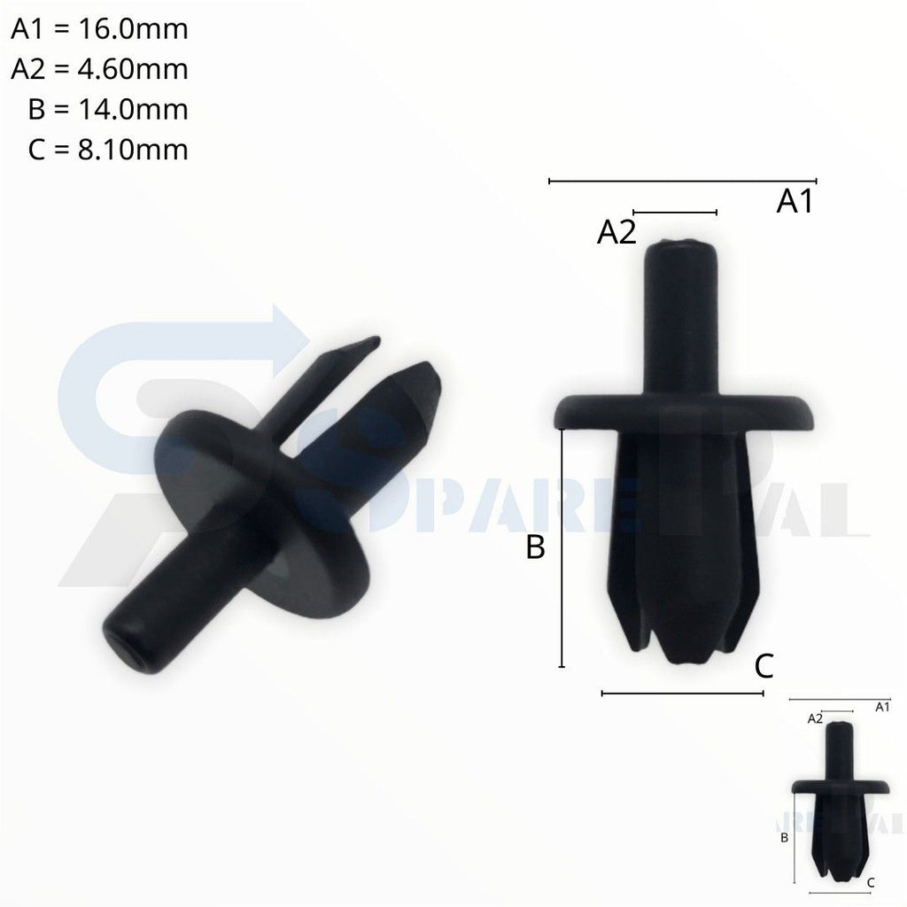 SPAREPAL FASTENER CLIP 推進式定位扣 SPL-11038