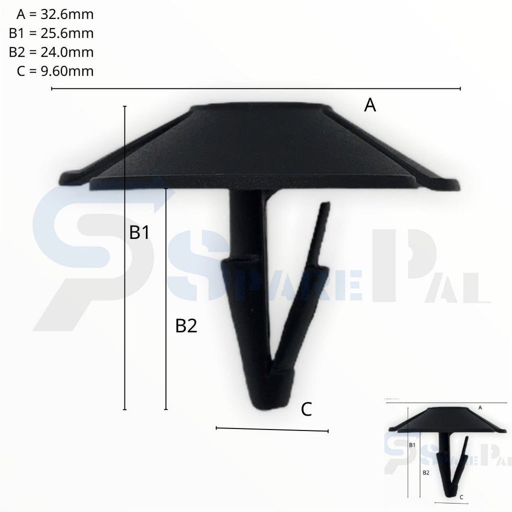 SPAREPAL FASTENER CLIP 密封式定位卡扣 SPL-10992