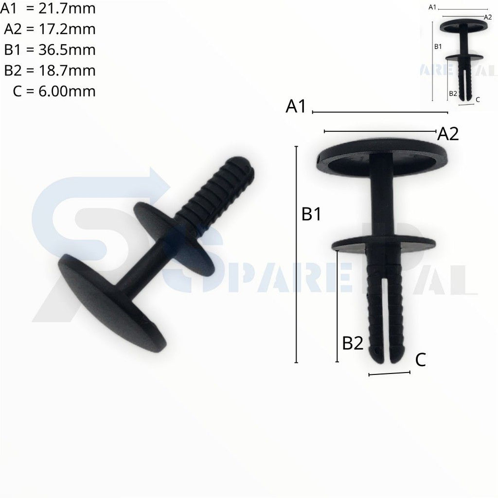 SPAREPAL FASTENER CLIP 推進式定位扣 SPL-10306