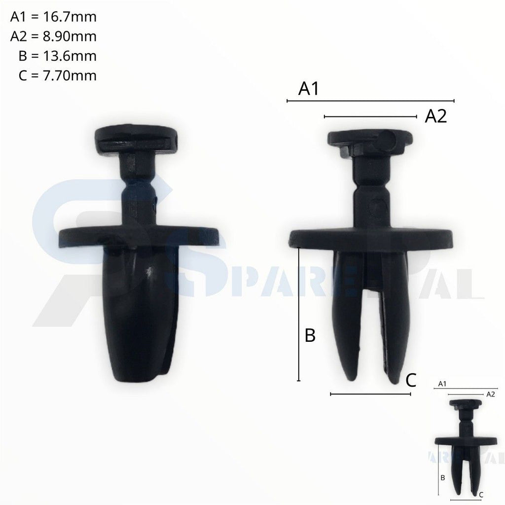 SPAREPAL FASTENER CLIP 推進式定位扣 SPL-10845