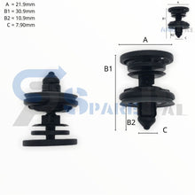 将图片加载到图库查看器，SPAREPAL FASTENER CLIP 護板扣 SPL-10147