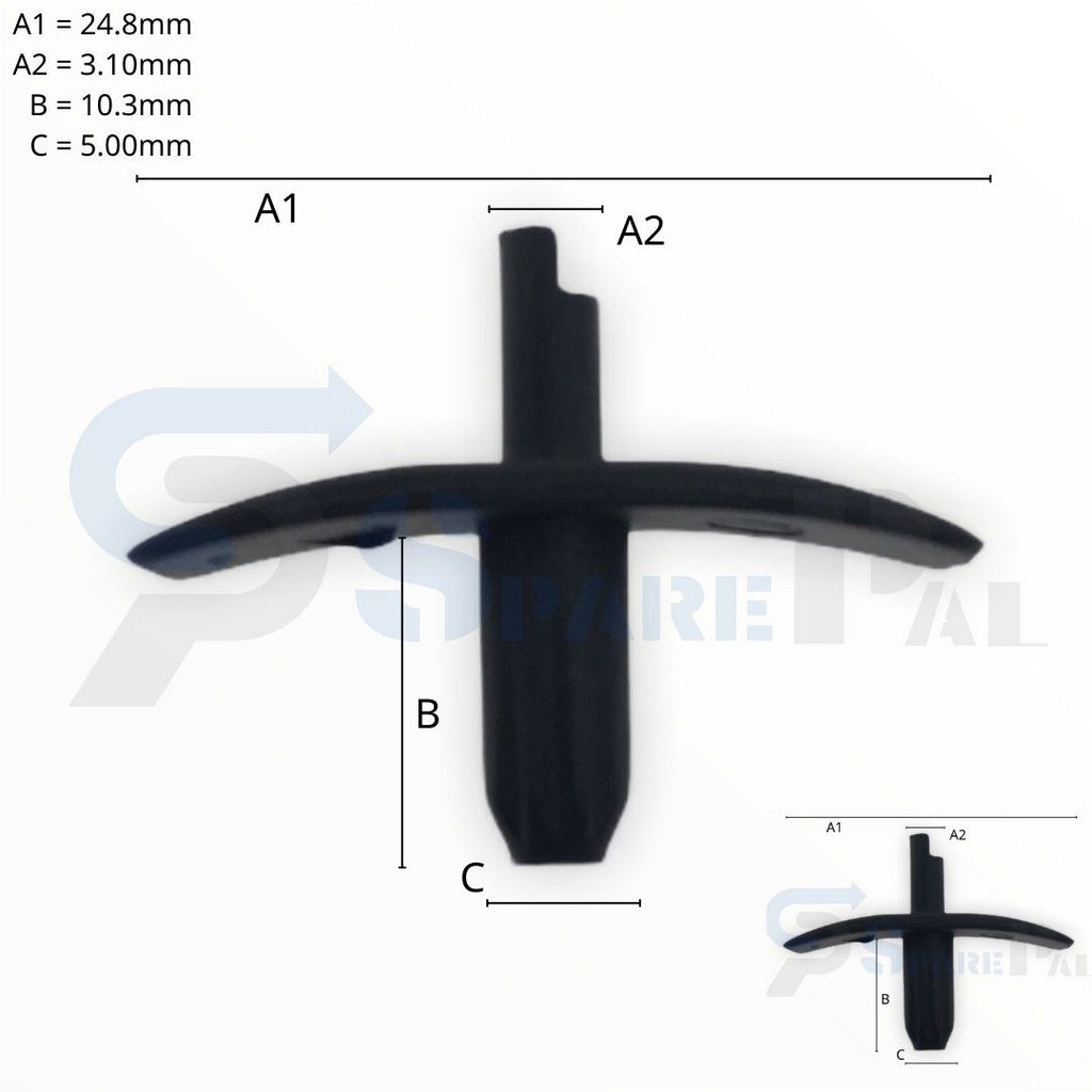 SPAREPAL FASTENER CLIP 推進式定位扣 SPL-11052