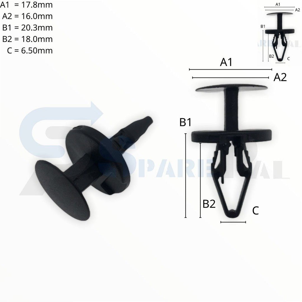 SPAREPAL FASTENER CLIP 推進式定位扣 SPL-10387