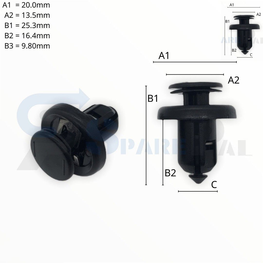 SPAREPAL FASTENER CLIP 推進式定位扣 SPL-11218