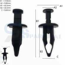 将图片加载到图库查看器，SPAREPAL FASTENER CLIP 推進式定位扣 SPL-10214