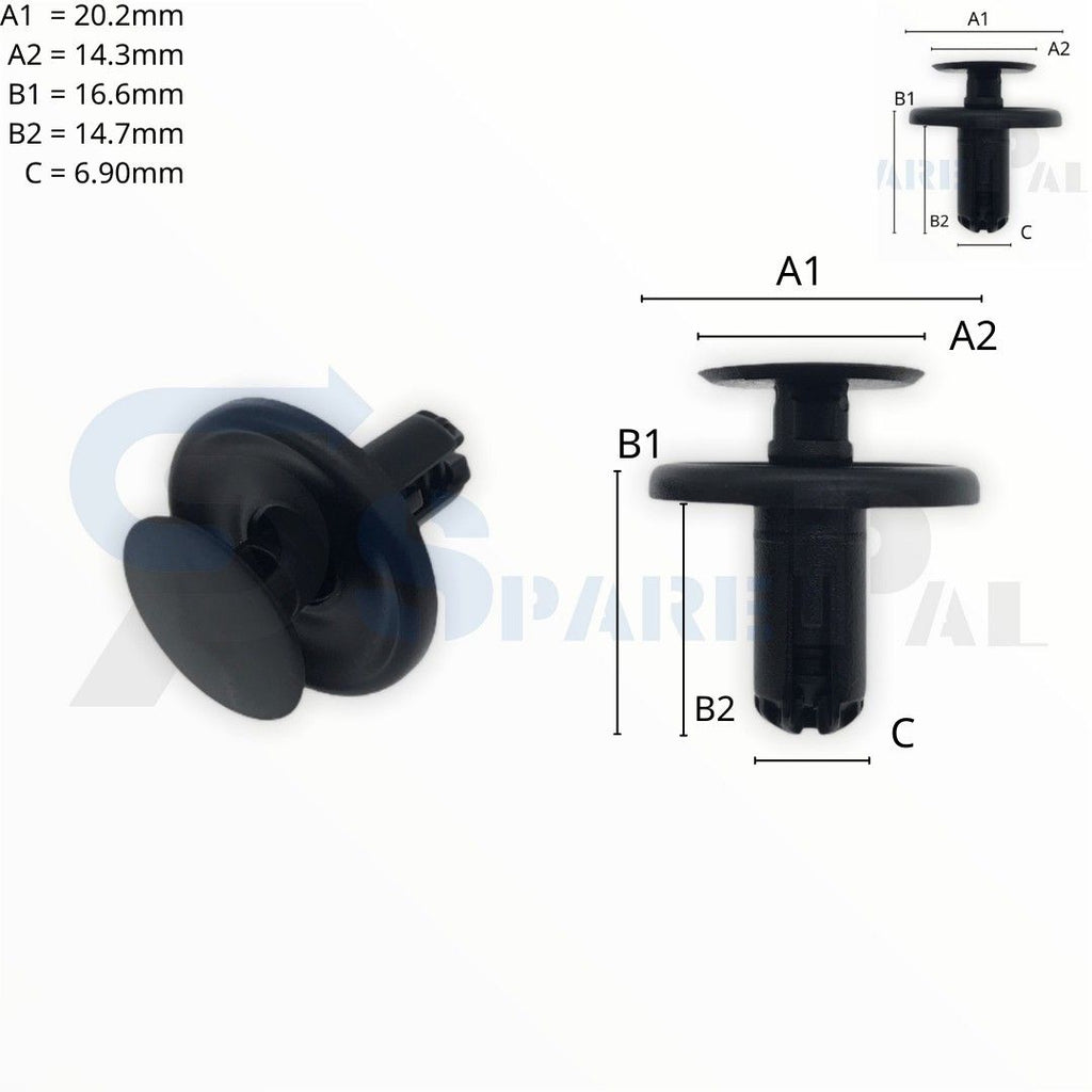 SPAREPAL FASTENER CLIP 推進式定位扣 SPL-10400