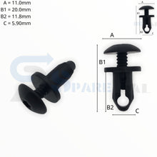 Load image into Gallery viewer, SPAREPAL FASTENER CLIP 推進式定位扣 SPL-10670