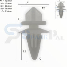 将图片加载到图库查看器，SPAREPAL FASTENER CLIP 護板扣 SPL-10675