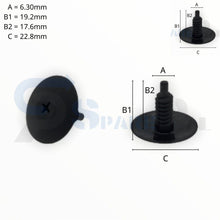 将图片加载到图库查看器，SPAREPAL FASTENER CLIP 樹形釘扣 SPL-11187