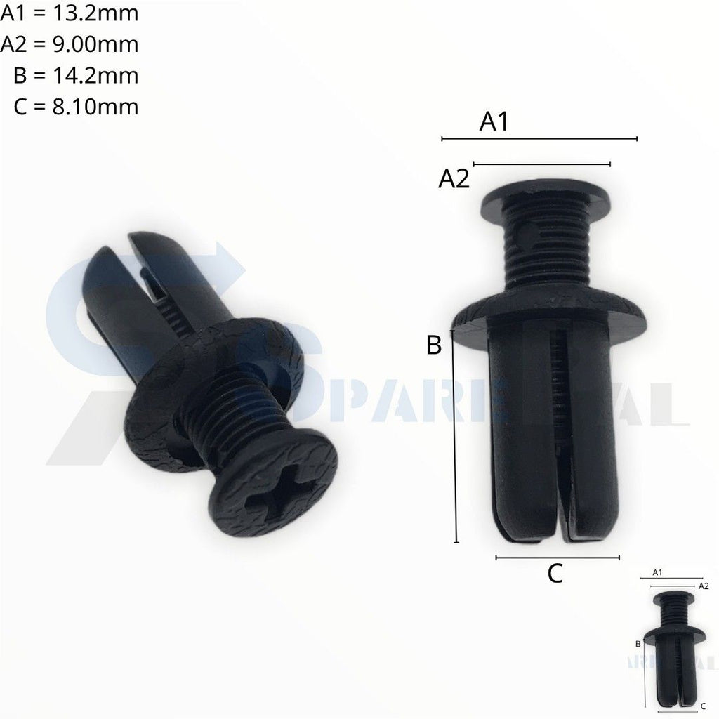 SPAREPAL FASTENER CLIP 推進式定位扣SPL-10327