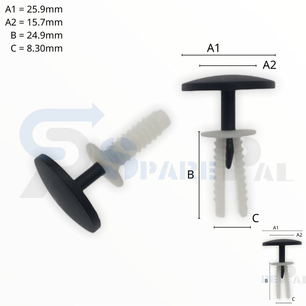 SPAREPAL FASTENER CLIP 推進式定位扣 SPL-10875