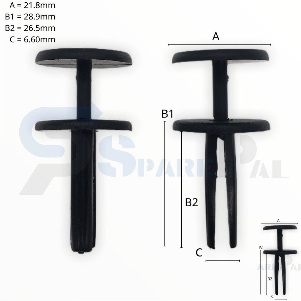 SPAREPAL FASTENER CLIP 推進式定位扣 SPL-10958