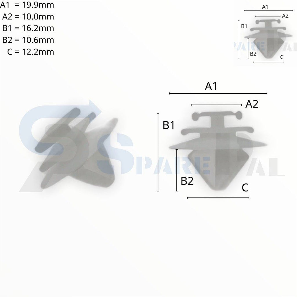 SPAREPAL FASTENER CLIP 護板扣 SPL-10373