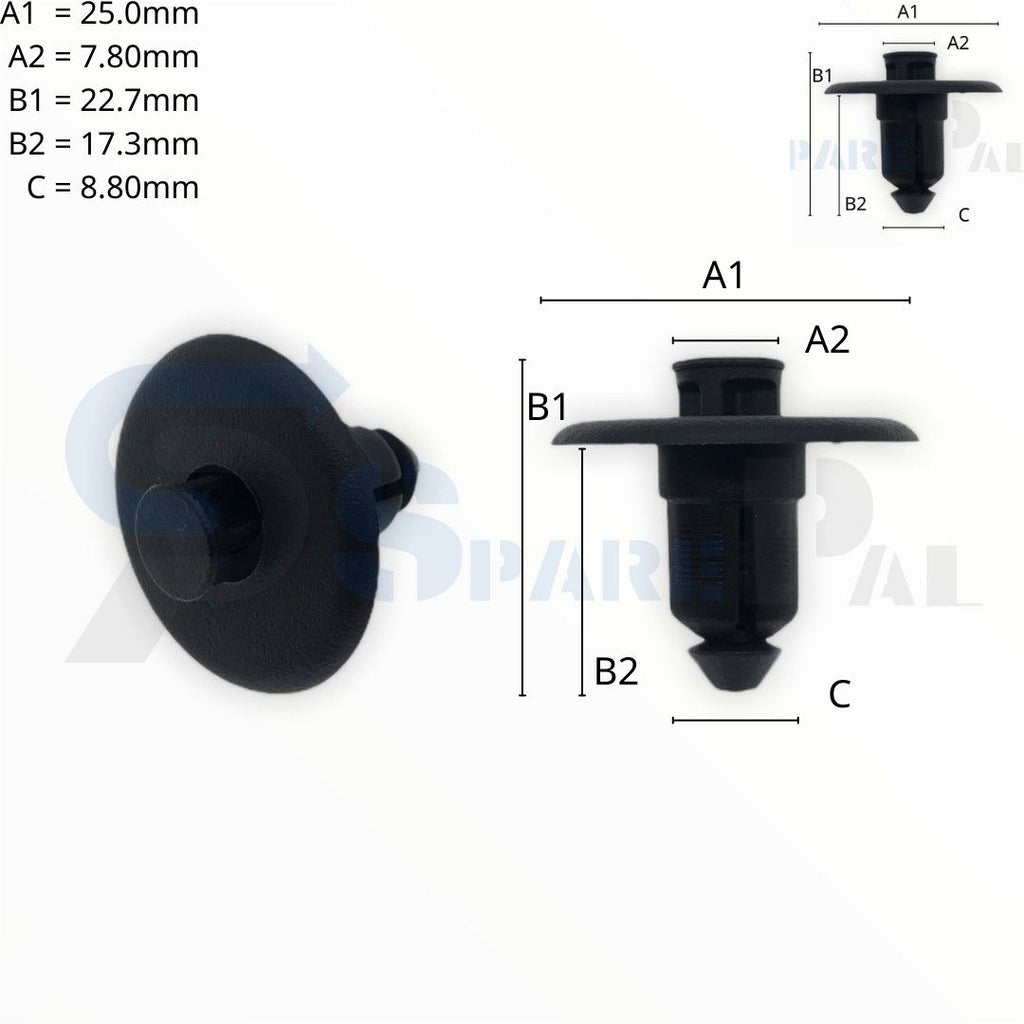 SPAREPAL FASTENER CLIP 推進式定位扣 SPL-10167