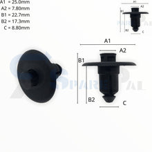 Load image into Gallery viewer, SPAREPAL FASTENER CLIP 推進式定位扣 SPL-10167