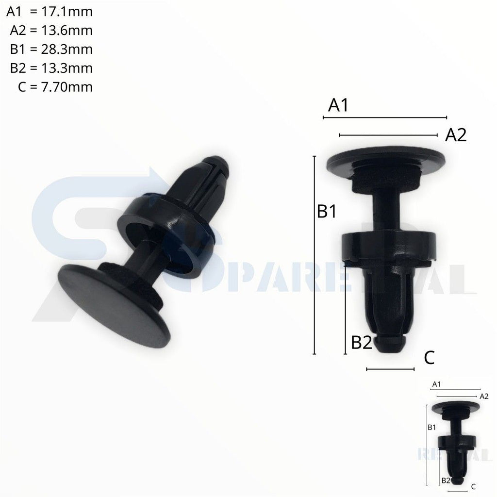 SPAREPAL FASTENER CLIP 推進式定位扣 SPL-10933