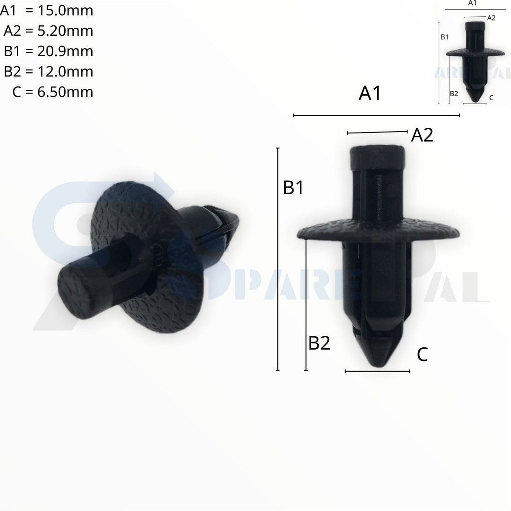 SPAREPAL FASTENER CLIP 推進式定位扣 SPL-10303