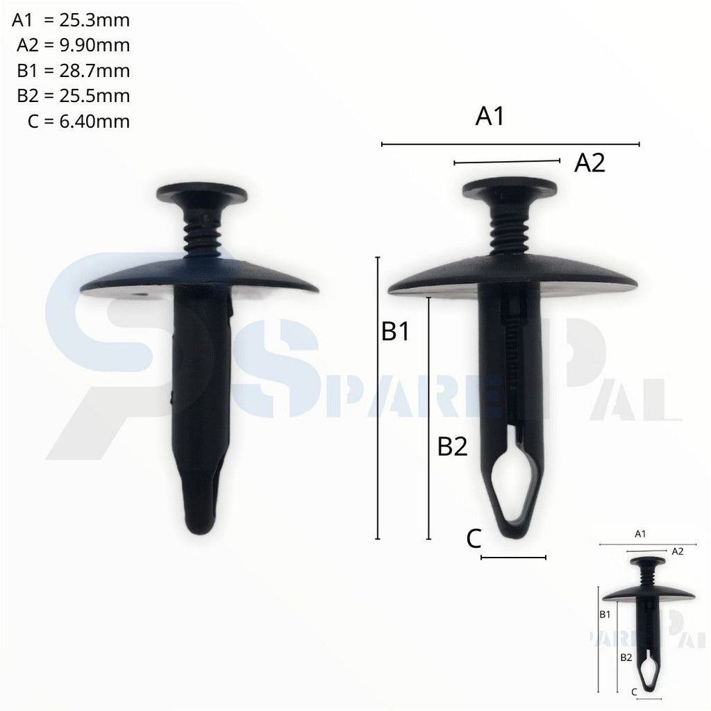 SPAREPAL FASTENER CLIP 推進式定位扣 SPL-11042