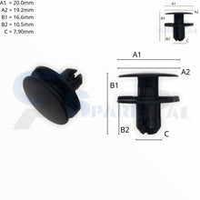 将图片加载到图库查看器，SPAREPAL FASTENER CLIP 推進式定位扣 SPL-10383