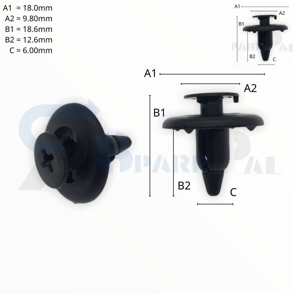 SPAREPAL FASTENER CLIP 推進式定位扣 SPL-11089