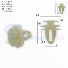 将图片加载到图库查看器，SPAREPAL FASTENER CLIP 護板扣 SPL-11128