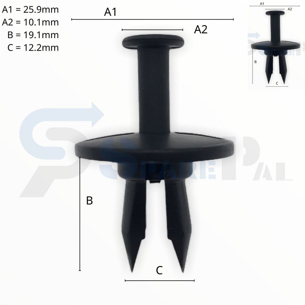 SPAREPAL FASTENER CLIP 推進式定位扣 SPL-10828