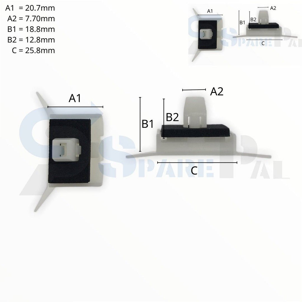 SPAREPAL FASTENER CLIP 玻璃夾卡扣 SPL-11441