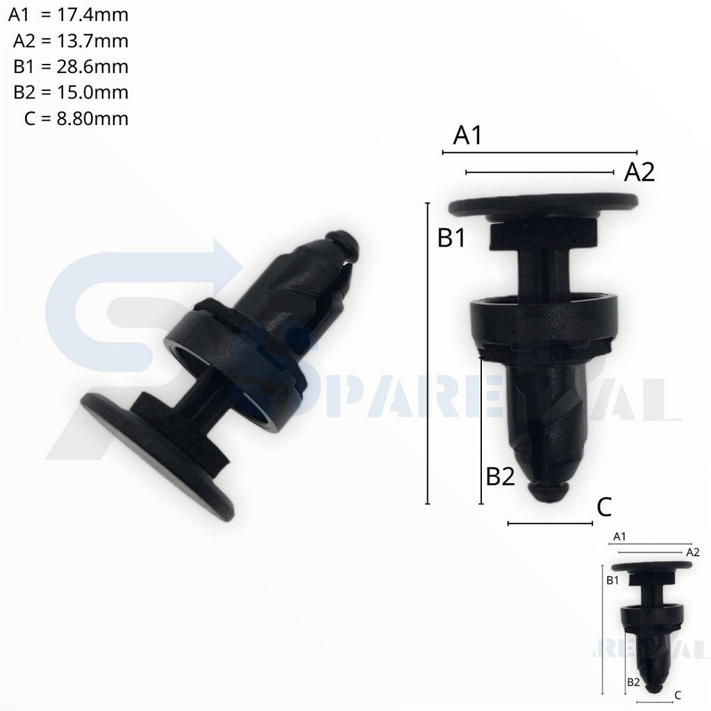 SPAREPAL FASTENER CLIP 推進式定位扣 SPL-11015