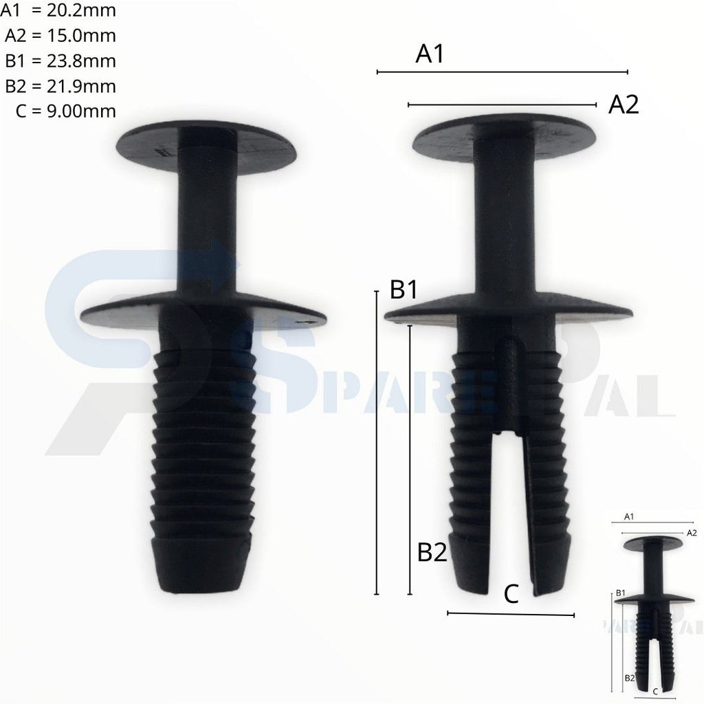 SPAREPAL FASTENER CLIP 推進式定位扣 SPL-10406