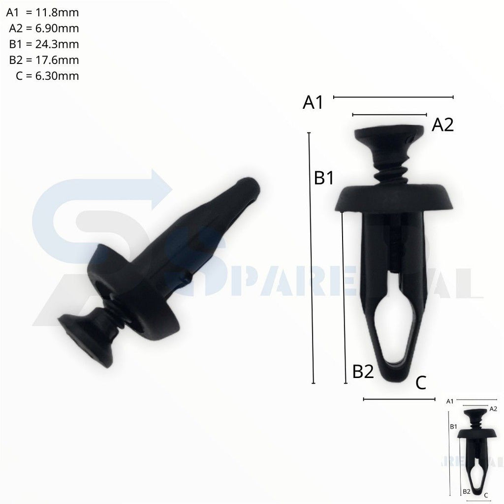 SPAREPAL FASTENER CLIP 推進式定位扣 SPL-10741