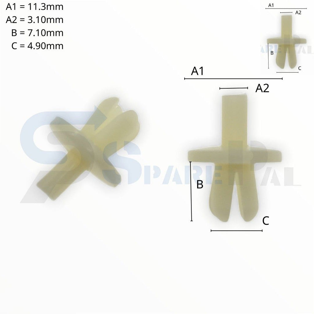 SPAREPAL FASTENER CLIP 推進式定位扣 SPL-10822