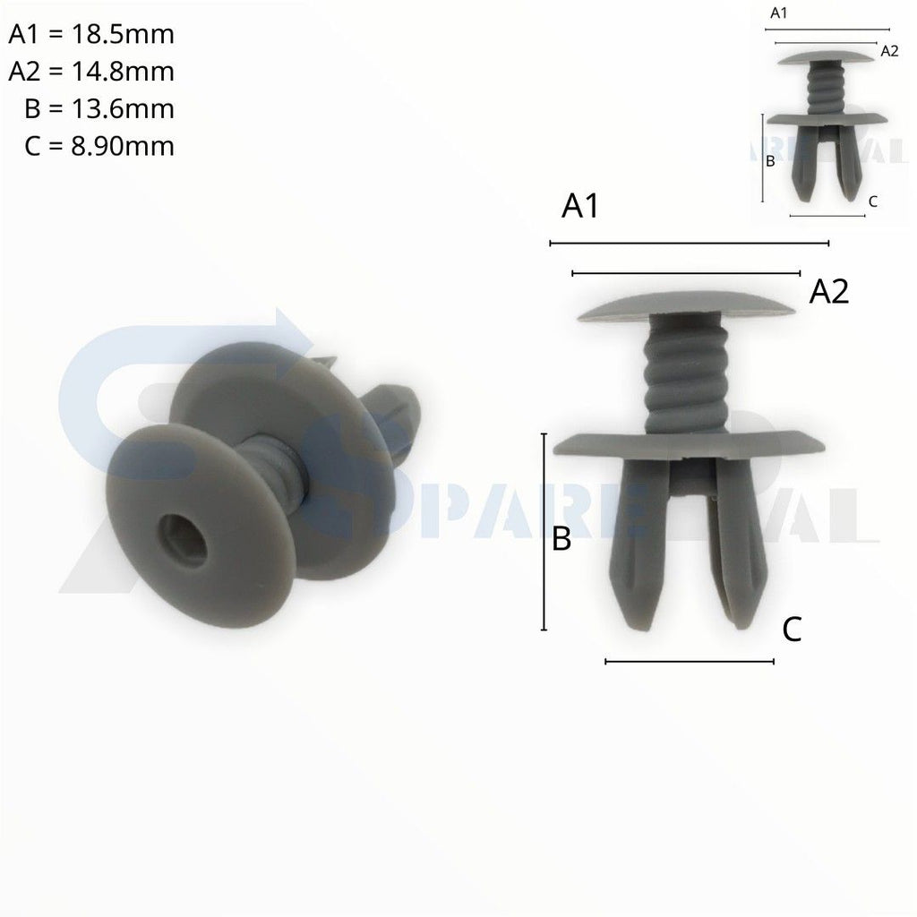 SPAREPAL FASTENER CLIP 推進式定位扣 SPL-11190