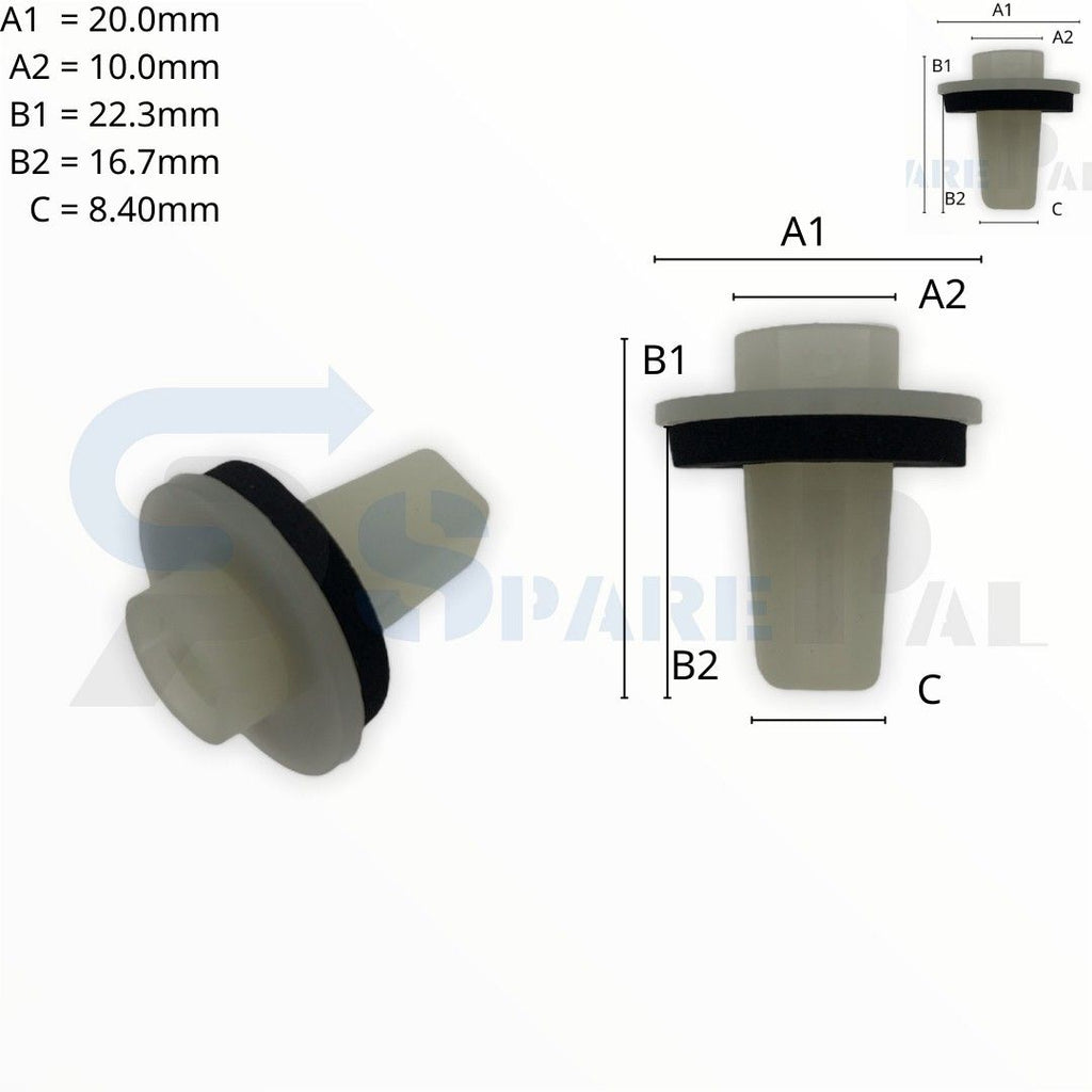 SPAREPAL FASTENER CLIP 快絲座卡扣 SPL-10266