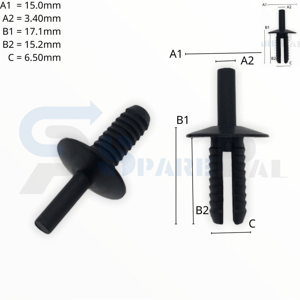 SPAREPAL FASTENER CLIP 推進式定位扣 SPL-10278