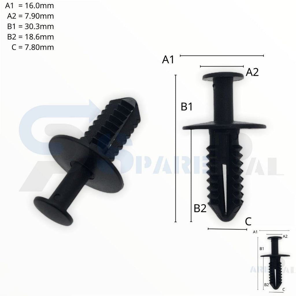 SPAREPAL FASTENER CLIP 推進式定位扣 SPL-11138