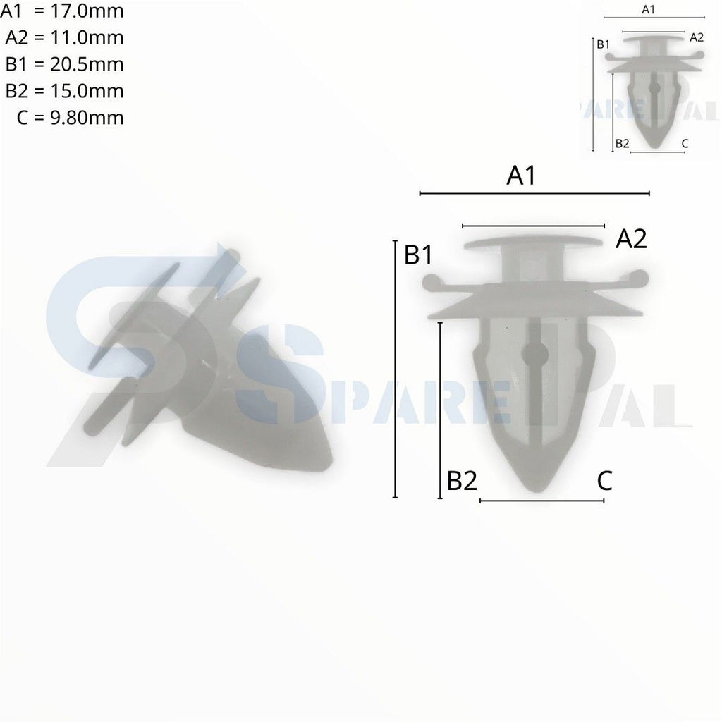 SPAREPAL FASTENER CLIP 護板扣 SPL-10402