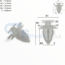 将图片加载到图库查看器，SPAREPAL FASTENER CLIP 護板扣 SPL-10402