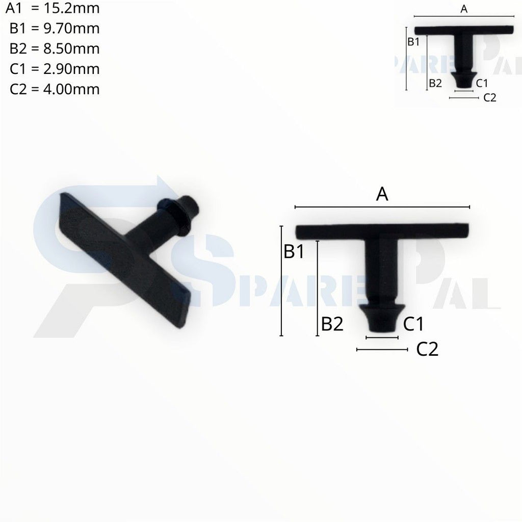 SPAREPAL FASTENER CLIP 密封式定位扣 SPL-10357