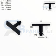 将图片加载到图库查看器，SPAREPAL FASTENER CLIP 密封式定位扣 SPL-10357