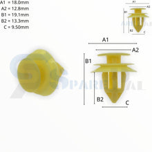 将图片加载到图库查看器，SPAREPAL FASTENER CLIP 護板扣 SPL-10341