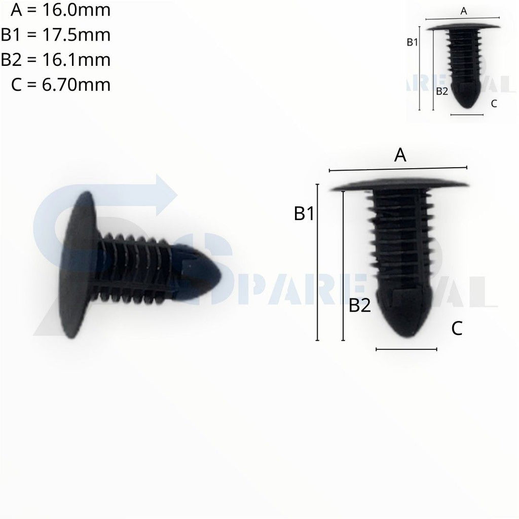 SPAREPAL FASTENER CLIP 樹形釘扣 SPL-10006