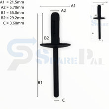 将图片加载到图库查看器，SPAREPAL FASTENER CLIP 拉釘膠 SPL-10001