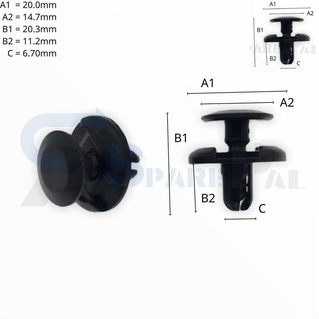 SPAREPAL FASTENER CLIP 推進式定位扣 SPL-10279