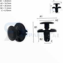 将图片加载到图库查看器，SPAREPAL FASTENER CLIP 推進式定位扣 SPL-10279