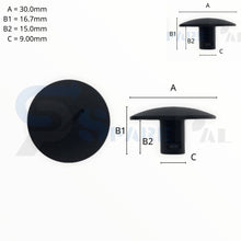 将图片加载到图库查看器，SPAREPAL FASTENER CLIP 蓋扣 SPL-11652