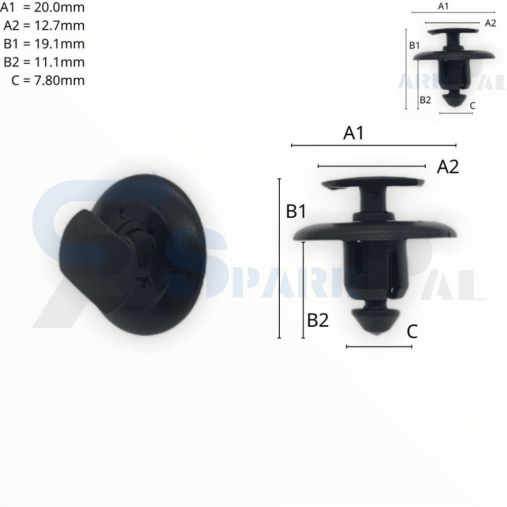 SPAREPAL FASTENER CLIP 推進式定位扣 SPL-10401